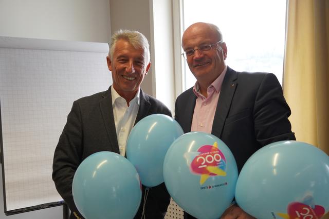 Helmut Mödlhammer, ehem. Bürgermeister und Gemeindebundpräsident (li.) mit Christian Struber, Geschäftsführer Salzburg Wohnbau.