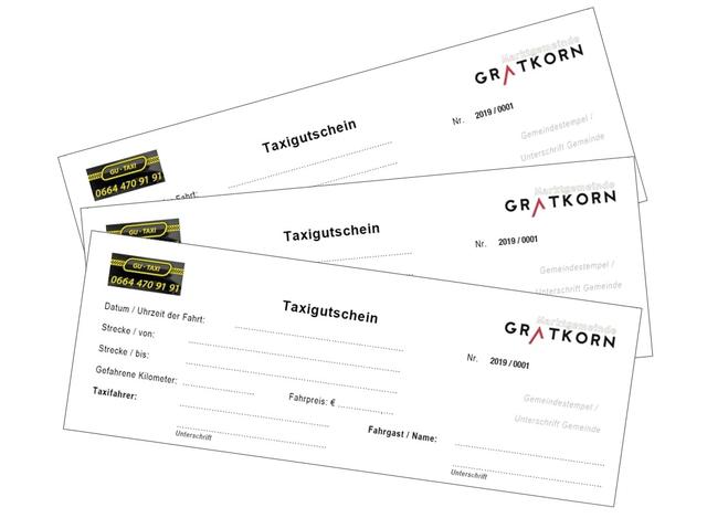 So sehen die Taxigutscheine aus (Muster). | Foto: KK