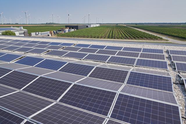 Erst vor kurzem wurde die dritte und bisher größte Photovoltaikanlage des Winzers gemeinsam mit der Initiative Tausendundein Dach fertiggestellt. Die neueste Anlage besteht aus 1.428 Solarmodulen mit einer Leistung von 400 kWp. | Foto: Scheiblhofer