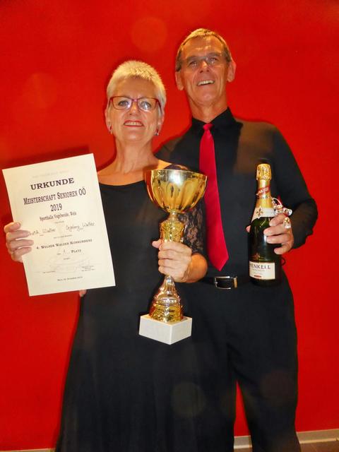 Sieger WeWK-Hobbypaare-Wertung 2019: Heinz und Ingeborg Walter | Foto: © TSC Grün-Rot-Wels