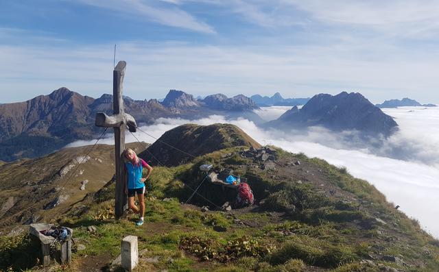 rechts Italien im Nebel ...links Kärnten im Sonnenschein