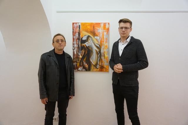 GR Gregor Sommer eröffnete mit Andreas Land (l.) die Ausstellung.