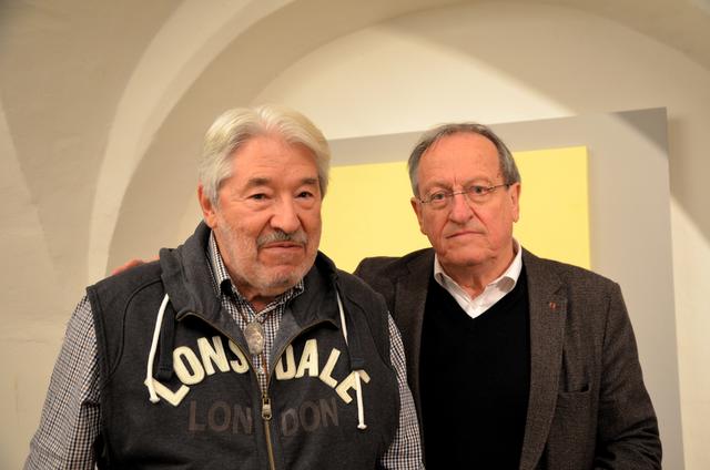 Gerhart Weihs und Galerie-Sprecher Wilfried Kuß