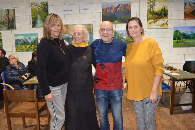 Herbstfest der Klagenfurter Sezession: Christine Wultsch, Hermine Jerabek, Werner Wultsch und Dagmar Breschan | Foto: Lehner