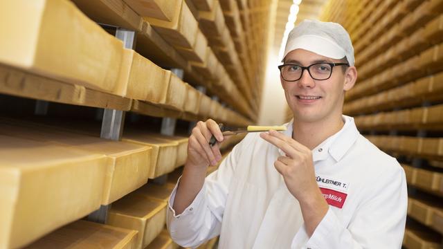 Tobias Kühleitner, Milchtechniker bei der SalzburgMilch GmbH in Lamprechtshausen