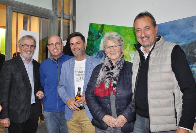 v.l.: Raimund Grilc, Albert David, Markus Lakounigg, Inge Mairitsch, Theodor Wedenig