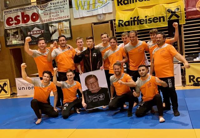 Das Team Judo Union Raiffeisen Flachgau.