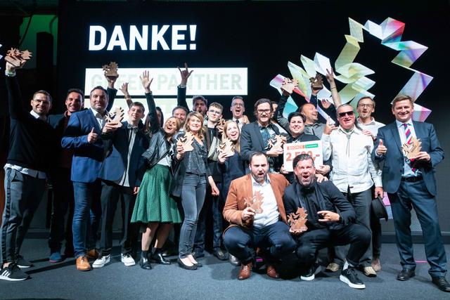 Großer Erfolg für "Brainsworld Design Agency": Gleich sechs "Green Panther" sicherte sich die Leobener Agentur bei der "Trophy Night".