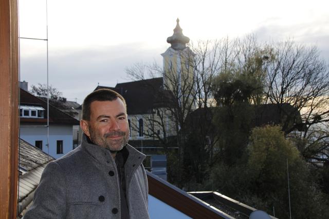 Georg Spiesberger an einem seiner Lieblingsplätze in Linz-St. Magdalena.