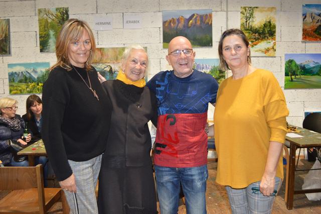 Herbstfest der Klagenfurter Sezession: Christine Wultsch, Hermine Jerabek, Werner Wultsch und Dagmar Breschan