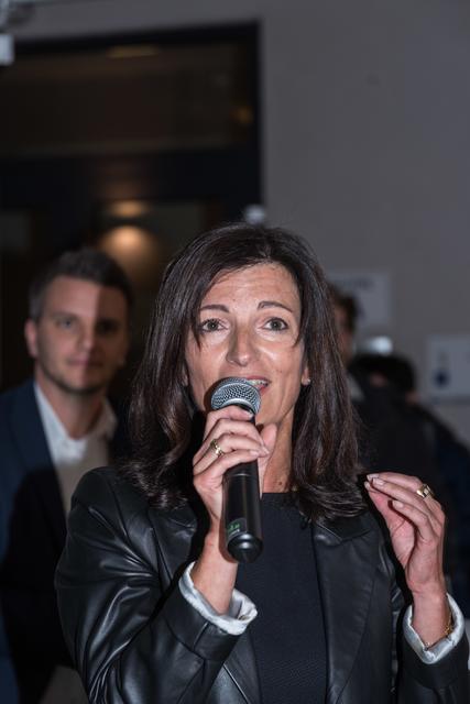 WKO-Vizepräsidentin Margit Angerlehner, im Hintergrund Andreas Höllinger. | Foto: Alfred Hofer