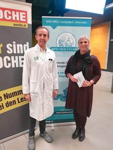 Hintergrundwissen zu Antiobiotika-Therapien präsentierte Robert Krause, Infektiologe an der MedUni Graz. Moderiert wurde die Veranstaltung von Heike Schönbacher.