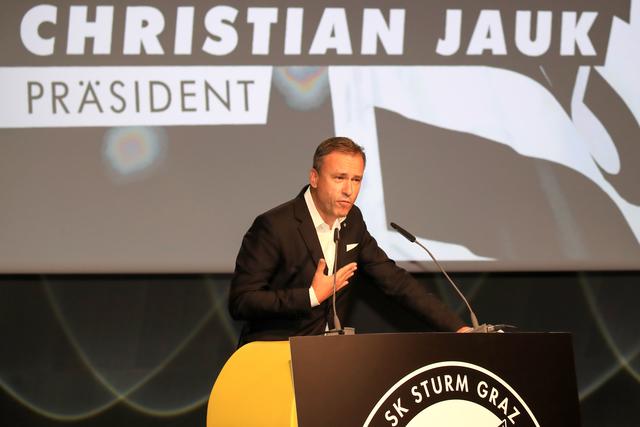 Kämpft mit großer Leidenschaft für ein Sturm-Stadion: Präsident Christian Jauk | Foto: GEPA