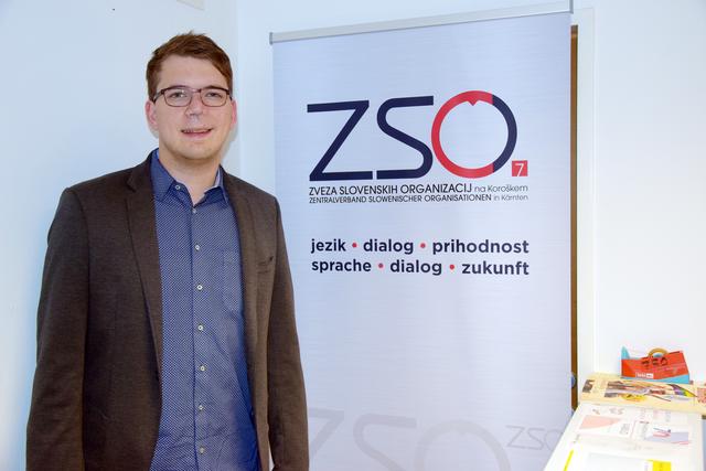 Obmann des Zentralverbands slowenischer Organisationen und bis Jahresende Vorsitzender des Volksgruppenbeirats im Bundeskanzleramt: Manuel Jug | Foto: Kowal
