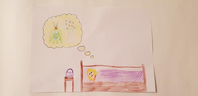 Die Zeichnung, mit der Laura Brugger ihre Geschichte illustriert hat.