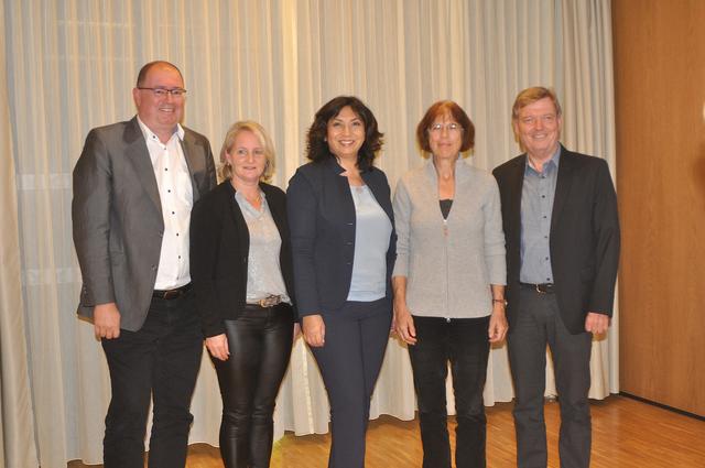 RA Markus Lechner, LA Claudia Hagsteiner, NR Selma Yildirim, Ärztin Isabella Thurner, Bgm. Hans Schweigkofler.
