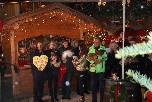 Dieter Bohlen und Pamela Anderson posierten mit den Tieren. | Foto: Gertraud Kleemayr