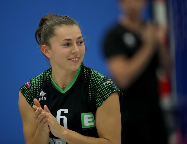 Die Kapitänin des UVC Holding Graz: Eva Dumphart | Foto: GEPA