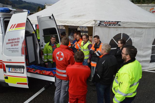 Das Rote Kreuz war bei der "Stora Enso Safety Week" auch dabei. | Foto: Stora Enso