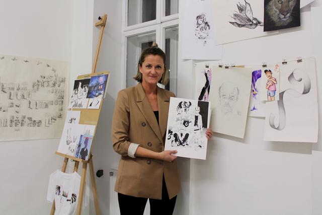 Eva Maria Resch arbeitet für ihre Kunstkurse mit Spezialisten aller Richtungen zusammen, für Manga-, Comic-, Modezeichnung bis zu digitaler Media.