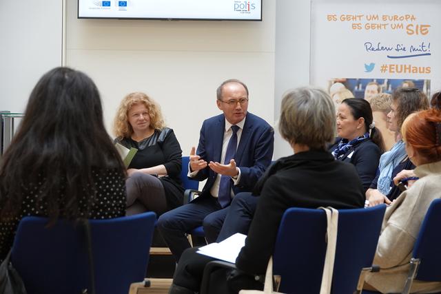 Die Anwärterschulen für den Titel "Botschafterschule des Europäischen Parlaments" nahmen am EU-Programm teil. | Foto: EU2019