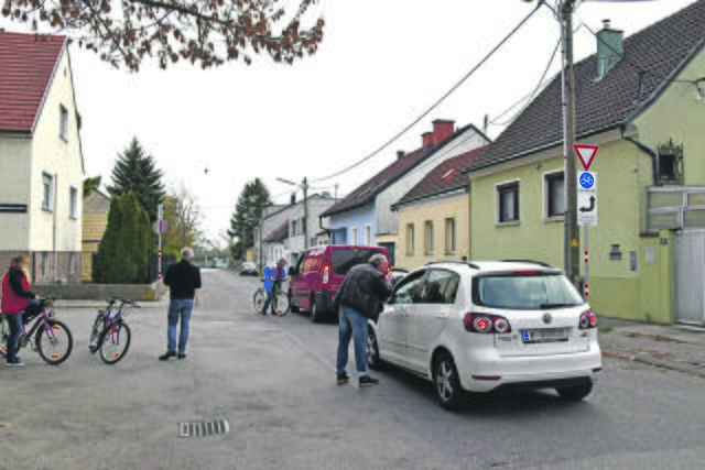Johann Kopecky (Foto) informiert die "Falschfahrer". | Foto: Karl Pufler