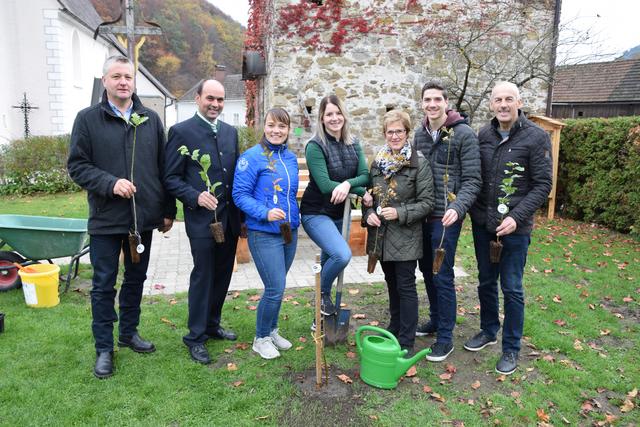 Die Baumpflanzaktion der Jungen Volkspartei in Randegg. | Foto: JVP Randegg