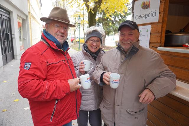 Fritz Datzinger, Rosemarie und Erhard Zöchling konsumierten für den guten Zweck