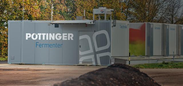 Ein Trockenfermenter von Pöttinger