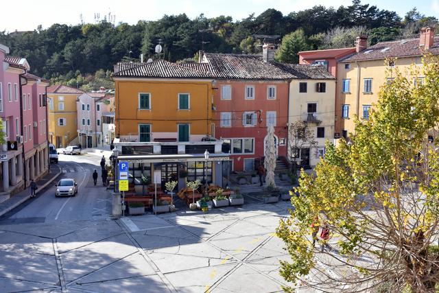 Blick auf den Hauptplatz von Labin