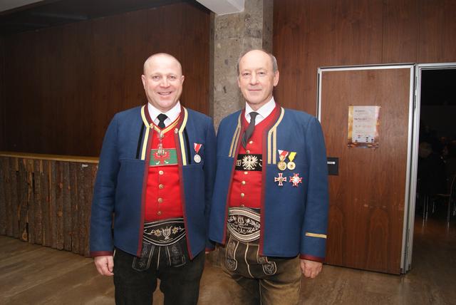 Obmann Reymair und Kapellmeister Wetzinger zeigten sich hochzufrieden über diesen mehr als gelungenen Abend