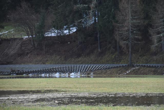 Die Schienen der Murtalbahn wurden zerstört.