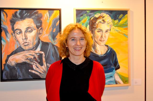 Sabine Fliri, beäugt von Egon Schiele...