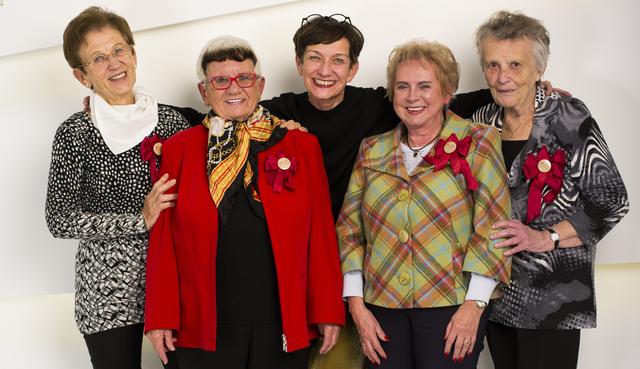 Die "MuTh"-Botschafterinnen mit Direktorin Elke Hesse (M.): Ilse Krempl, Dagmar Karbasch, Gertrude Rohrhofer und Irene Staber (v.l.).