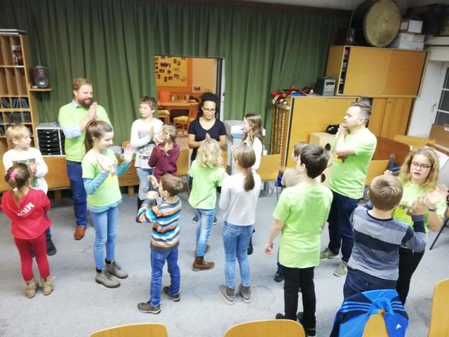 Spiel, Spaß, Bewegung und die Musik standen bei der Music Night im Vordergrund. | Foto: MV Enns