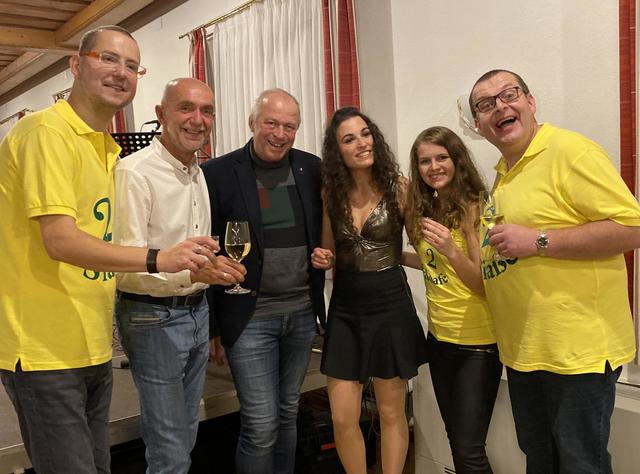 Markus Rabl, Bürgermeister Josef Schaden (Marktgemeinde Schweiggers), Karl Schützenhofer (Bürgermeister der Marktgemeinde Kirchberg), Romy Mayer, Barbara Dangl und Hermann Bachtrog