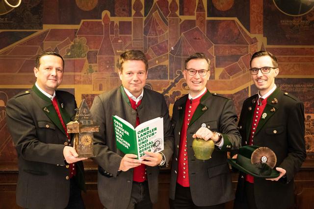 Gmoarat: Horst Assl, Wolfgang Fuchs, Klaus Weikhard und Jakob Santner (v. l.) bilden den neuen Vorstand der Oberlandler Graz. | Foto: Jorj Konstantinov