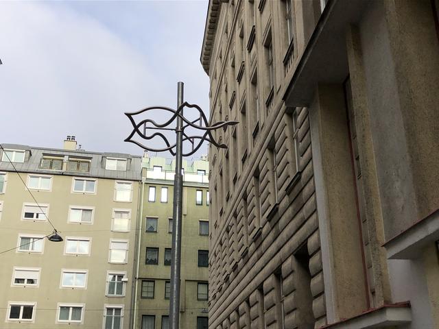 An die ehemalige Synagoge, die sich 1932 bis 1938 in der Kaschlgasse 4 befand, erinnert heute ein Davidstern.