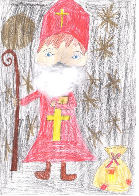 Kinder zeichnen: Nikolaus und Krampus - Braunau