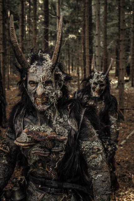Krampusgruppe Kärntnerbluat: in Maske und Gwandl der Krampus-/Perchtensaison 2019/2020 | Foto: Krampusgruppe Kärntnerbluat
