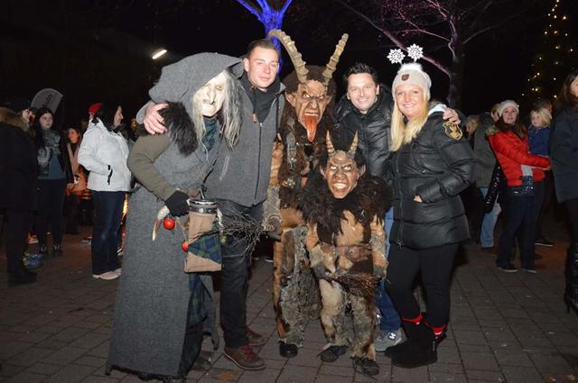 Nikolo und Krampus beim Feschnigbügel: heuer am 4. Dezember, ab 17 Uhr, eingeladen von der Krampusgruppe Kärntnerbluat | Foto: Krampusgruppe Kärntnerbluat