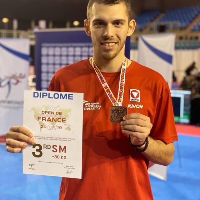 Dritter Platz für Aleksandar Radojkovic.