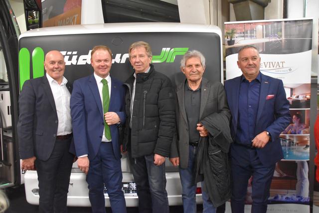 Hochrangige Gäste: Bgm. Georg Rosner, Siegfried Tanczos, Ludwig Pall, Alfred Tallian und Klaus Sagmeister