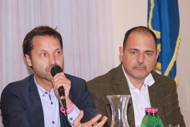 Mag. Markus Unterdorfer-Morgenstern (Landessprecher NEOS) und Landesobmann Clemens Costisella