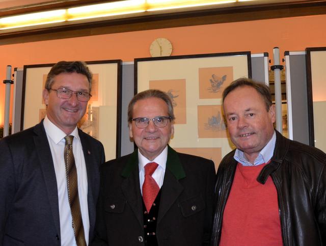 Karl Hohenwarter-Sodek zwischen Wolfgang Klinar und Hans Schuster