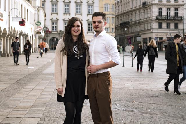 Das neue Vorsitz-Duo der Grünen Jugend OÖ - Anne-Sophie Bauer (24) und Tomislav Pilipovic (20). | Foto: Grüne Jugend OÖ