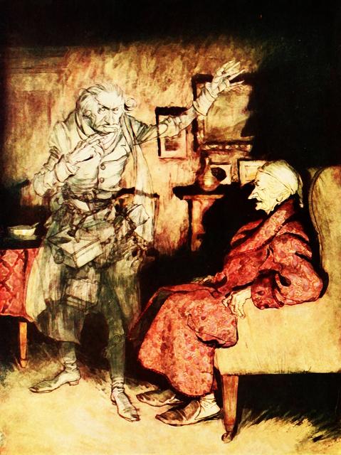 Jacob Marley und Ebenezer Scrooge