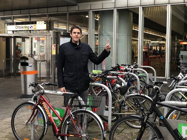 Trittner deutet es an: Die Räder sollen eine Etage hinauf. | Foto: mjp