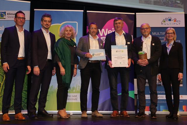 Für die 15-jährige Mitgliedschaft wurde die Gemeinde Rosental mit Engelbert Köppel, Johannes Schmied und Markus Zalar geehrt.