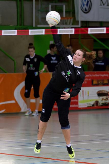 FSC Wels Angreiferin Stefanie Marusa holte mit ihrer Mannschaft die ersten Zähler.